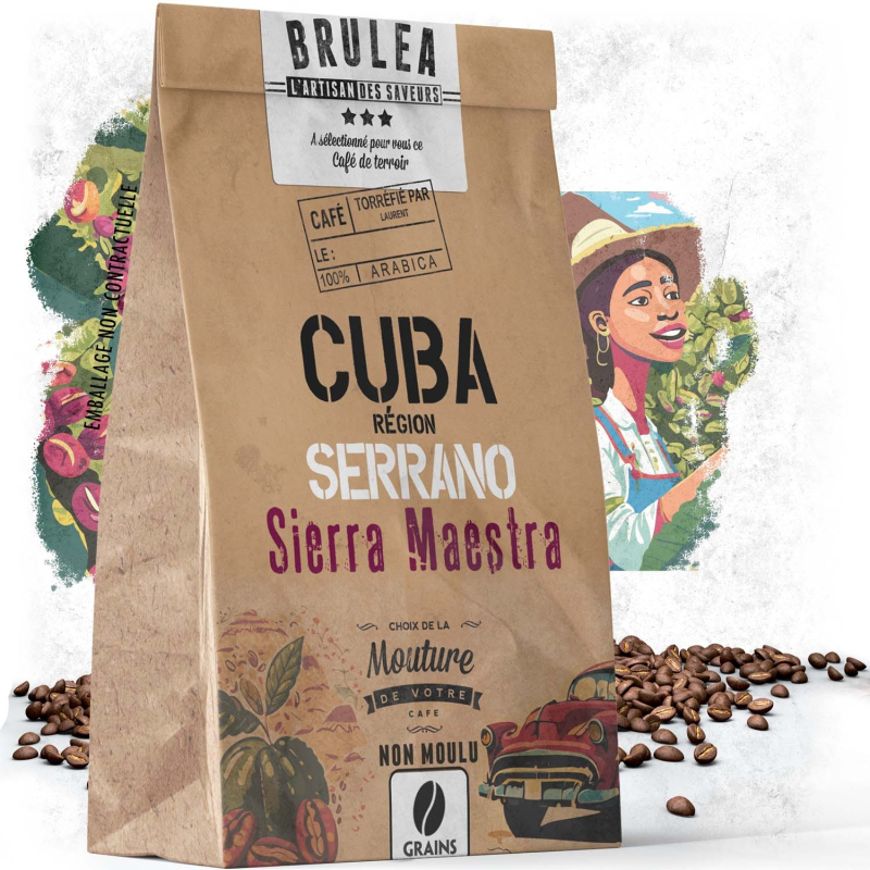 Café en grains de Cuba - Serrano Maestra - 250 gr