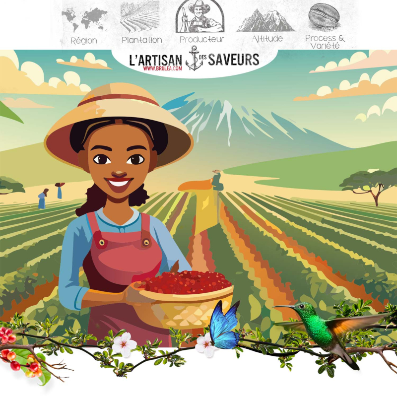 Café de spécialité Kenya Chort FMEL – Nyeri | Brûléa