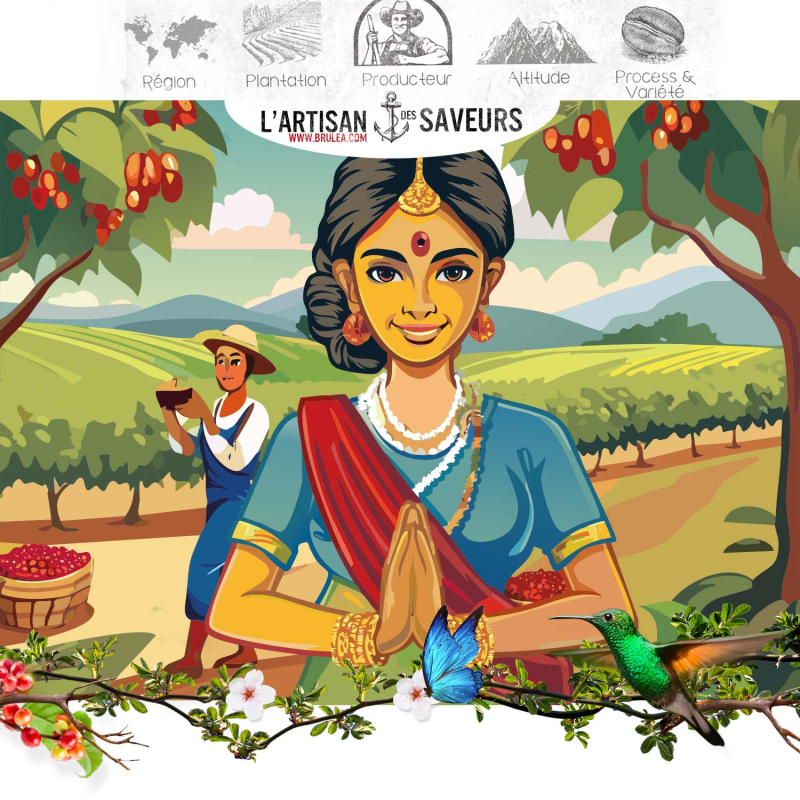 Café moulu Riverdale d'Inde torréfié - Macération carbonique - 250gr 2