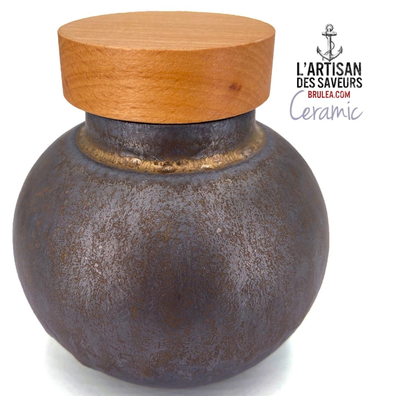 Petit pot rond en céramique