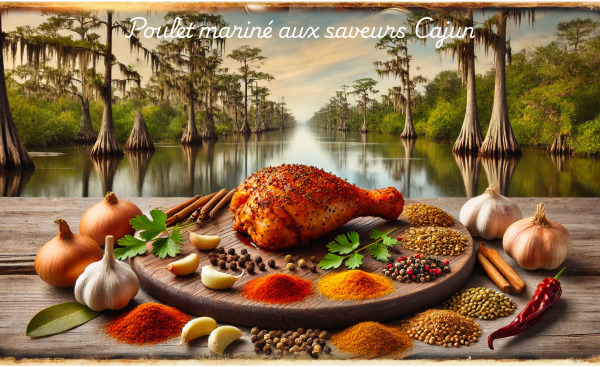 Poulet mariné aux saveurs Cajun Brulea : recette simple et savoureuse